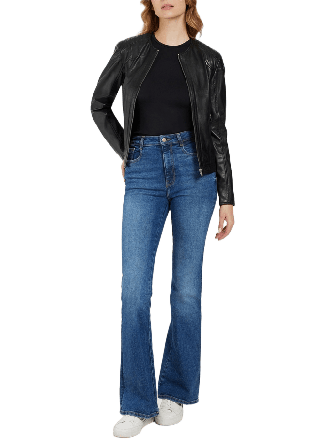 Saki Paula Jacket Skinnjackor Dam Svart 38