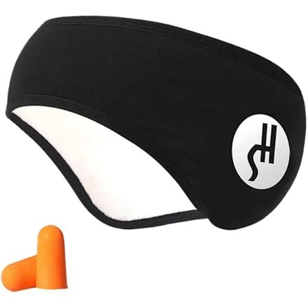 Sovemaske med ørepropper Justerbar Myk Reisesett Sovemaske Svart for Hjem & Reise