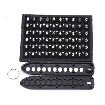 1 stk. bærbar holdbar høj kvalitet anti-tabt telefonnummer Pl