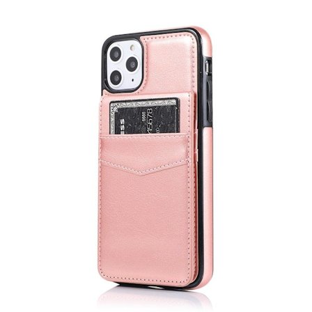 Elegant Smidigt Skal med Kortfack (Leman) - iPhone 12 Pro Max