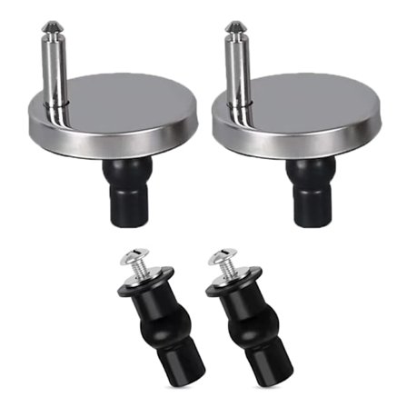 Pikalukitus WC-istuimen kiinnikkeet Kestävä Universal WC-istuimen yläkiinnitys Yhteensopiva WC:n piiloreikien kanssa Helppo asennus