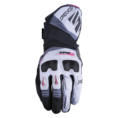 Motocyklové Rukavice Five TFX2 WP Dámské Tmavá Šedá/Růžová M