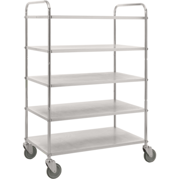 Plåtvagn 5 plan med broms