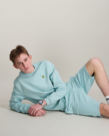 Lyle & Scott Crew Neck Sweatshirt Blauw Truien Jongens - Kids Brand Store