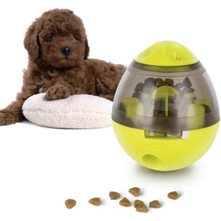 Hundegodbid-bold, dispenser til hunde og katte, foderbold, interaktivt legetøj, langsomt spisebold