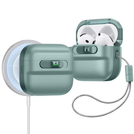 ESR AirPods 4 Skal MagSafe Pulse HaloLock Grön