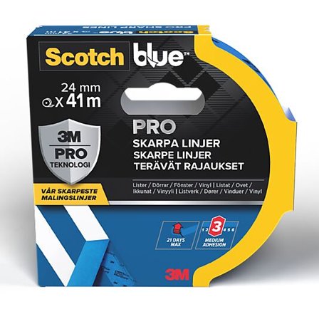 SCOTCH Maskeringstape 2093 24mmx41m for skarpe malekanter
