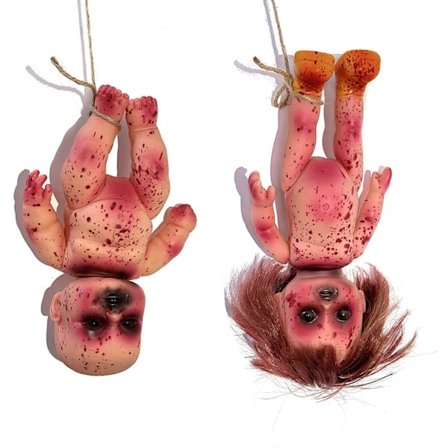 Skremmende Blodbabydukker for Spøkelseshus Bringer Skrekk til Ditt Rom