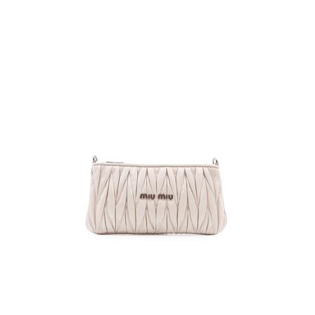 Miu Miu Clutches vit, Dam Kuvertväskor, Dam, Storlek: ONE SIZE