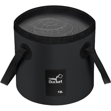 Sammenklappelig spand - Sammenklappelig opbevaringsbeholder til camping Sammenklappelig spand Bærbar let spand til camping Rejser Fiskeri Bådsejlads 
