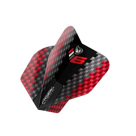 Winmau Darts Flights Blade 6 Chevron Prism Alpha Red/Black/Grey #6 3 Sets Pack (9) Translucent Design Prism Technology