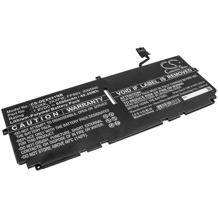 Batteri till Notebook, Bärbar dator för DELL XPS 13 9300 i5 FHD, XPS 13 9300 2020 m.fl.