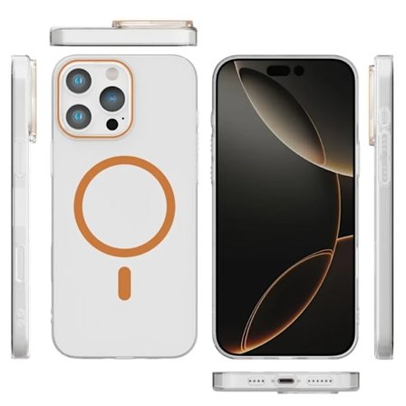 Mobilskal till iPhone 16 Pro MagSafe Compatible Protective - Orange