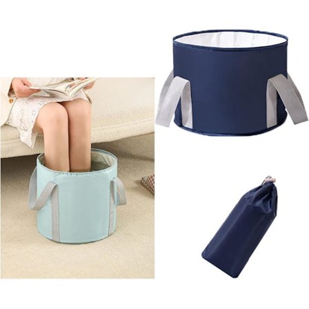 Sammenleggbart fotbad - Badekar for fotspa og fotpleie, bærbar for hjemmebruk, reise, camping og utendørs bruk