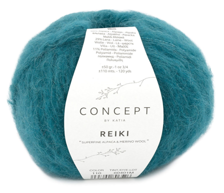 Katia Reiki Blågrønn 110, 50g