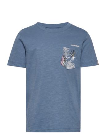 Jorvenice Pocket Tee Ss Crew Neck Jnr T-shirt Blå Jack & J S