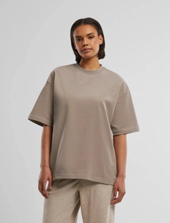 Prohibited Oversized Tee - Beige - L