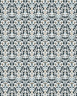 Metervare Blomsterkrat Blå