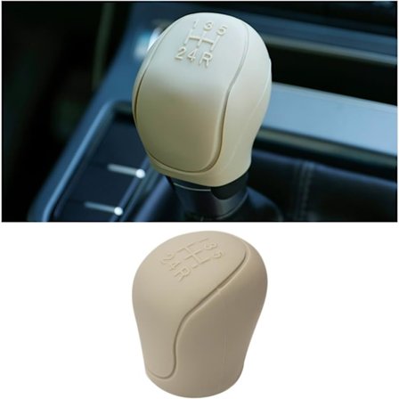 Bilgirkulebeskyttelse, Silikon Bilgirkulebeskyttelse, Sklisikker Bilkule Girkulebeskyttelse, Silikon Håndbrems Girkulebeskyttelse Beige