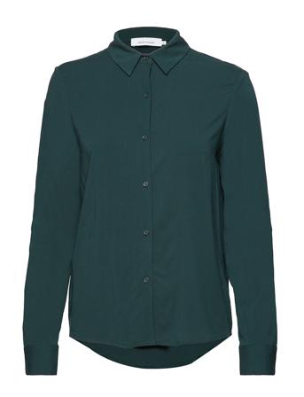 Milly Np Shirt 9942 Langermet Skjorte Grønn Samsøe Samsøe