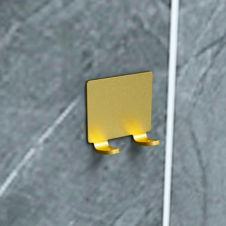 Två rakhyvelhållare utan borrning, väggmonterad hylla