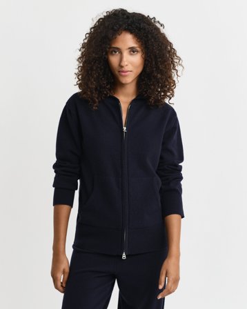 GANT Damen Superfine Lambswool Sweatjacke (XS)