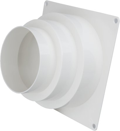 Flexit 02715 Overgangsstykke hvid, Ventilation
