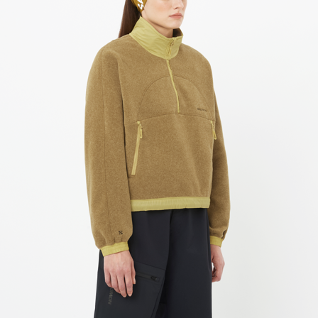 Salomon - Mellemlag Tøj Chroma Fleece Crop Hz W