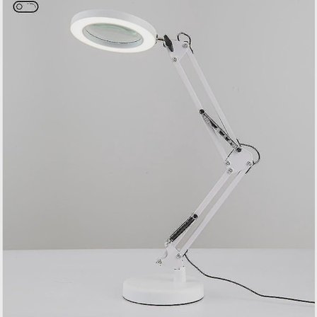 30x forstørrelsesglas med lys, 3 farvetilstande, 10 justerbare lysstyrkeniveauer, forstørrelsesglas bordlampe.