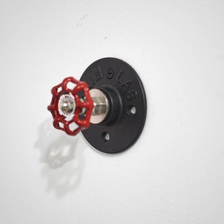 Kreativ vannrørskrok stue manuell ventil vegghylle kleskrok 2 stk