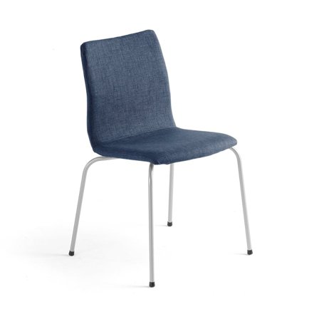 Conference chair OTTAWA, blue fabric, grey