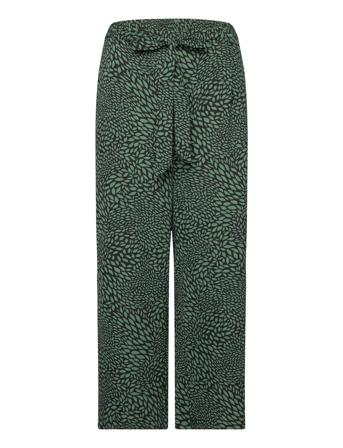 Carlux Celi Palazzo Ankle Pants Aop Vide Bukser Grønn ONLY Carmakoma*Betinget Tilbud