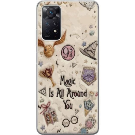 Kompatibel Mobilcover til Xiaomi Xiaomi Redmi Note 11 Pro 5G Broderet magisk illustration med symboler, citater og eventyrinspireret fantasi der skabe