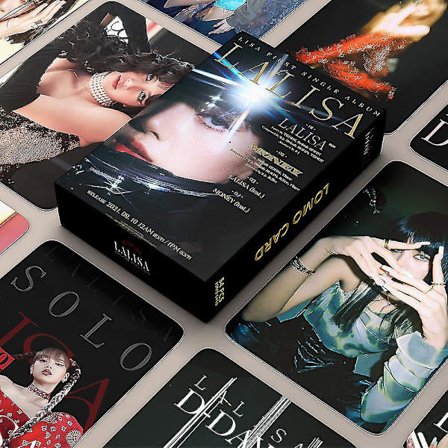 54 stk/sett Kpop Lisa Solo Album Egendefinert Papir Lomo Kort Fotokort Plakat Fotokort Lalisa Fotokort Fans Kolleksjon