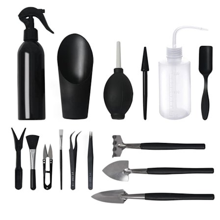 15 stykker sukkulente planteværktøjer, mini have håndtransplantation sukkulente værktøjer miniature plantning, sæt til indendørs miniature