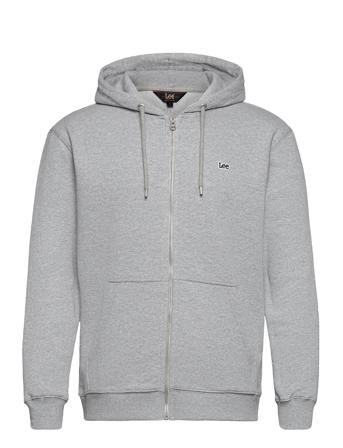 Basic Zip Through Ho Hoodie Grå Lee Jeans
