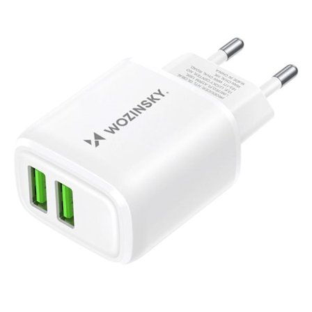 Vægoplader 2,4A 30W med 2 USB-porte