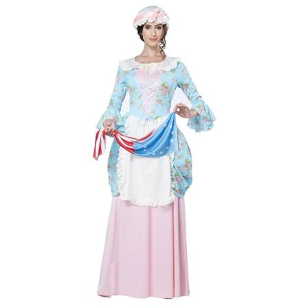 Kolonialdam Maskeraddräkt Multicolor S