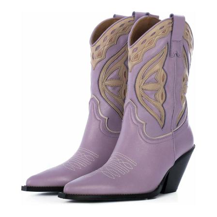 Toral Leather Cowboy Laarzen , Paars , Dames , Maat: 39 EU Cowboylaarzen