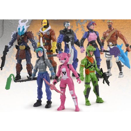 8 stk. Fortnite Figurer 9CM Julegaver