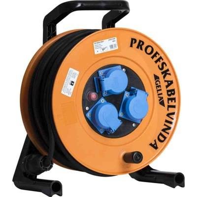 Gelia 4000266401 Kabeltrommel, Stikkontakter & kabler