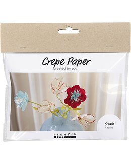 Mini Pyssel Kräppapper Blommor