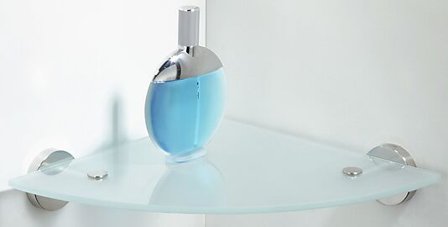 Hjørnehylle Boston Blankpolert