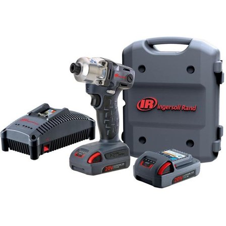 Ingersoll Rand W5111EU-K2 Mutterinväännin mukana 1/4"-kiinnike, akku ja laturi, Koneet