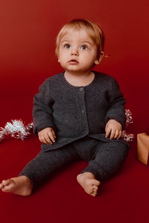 Kappahl | Strikkejakke | Mørkegrå