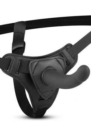 Easytoys Silicone Strap-On Smooth Strap-on med sele - Blushme.se