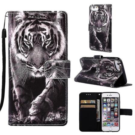 iPhone SE 2020/8/7 nahkainen läppällinen lompakon cover