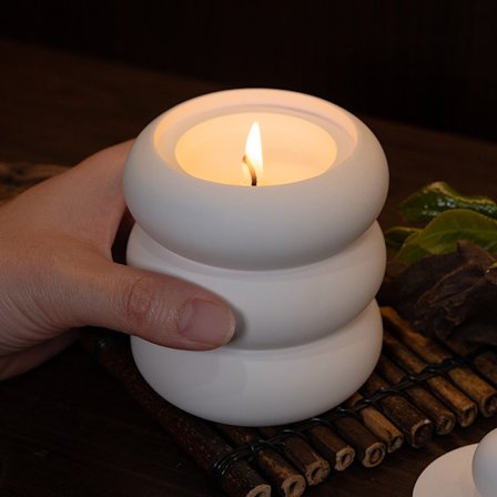 Lyxigt doftljus - Coco Mademoiselle (sojavax och gips)