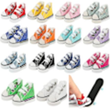 14 Par Mini Fingersko, Søte Små Sko for Finger Breakdance, Fingerboard, Dukke, Mini Sneakers