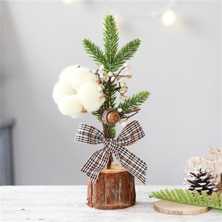 Mini Julgran Små Trä Skrivbordsdekorationer Christmas De